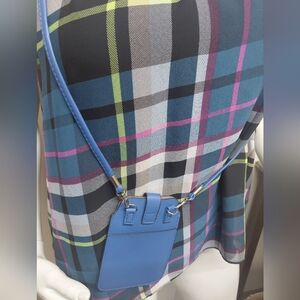 Elegant Blue Phone Crossbody Bag